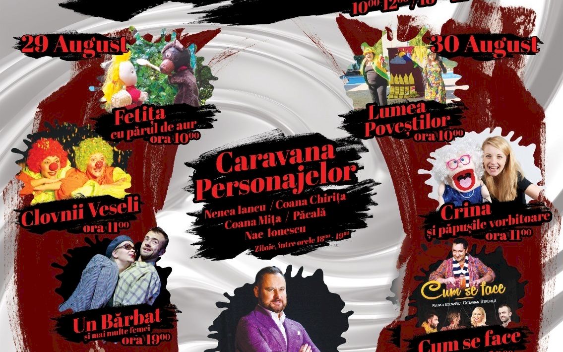 Nume mari la “Saptamana teatrala – Ieri si Azi – Constanta Culturala”. Evenimentul incepe pe 29 august
